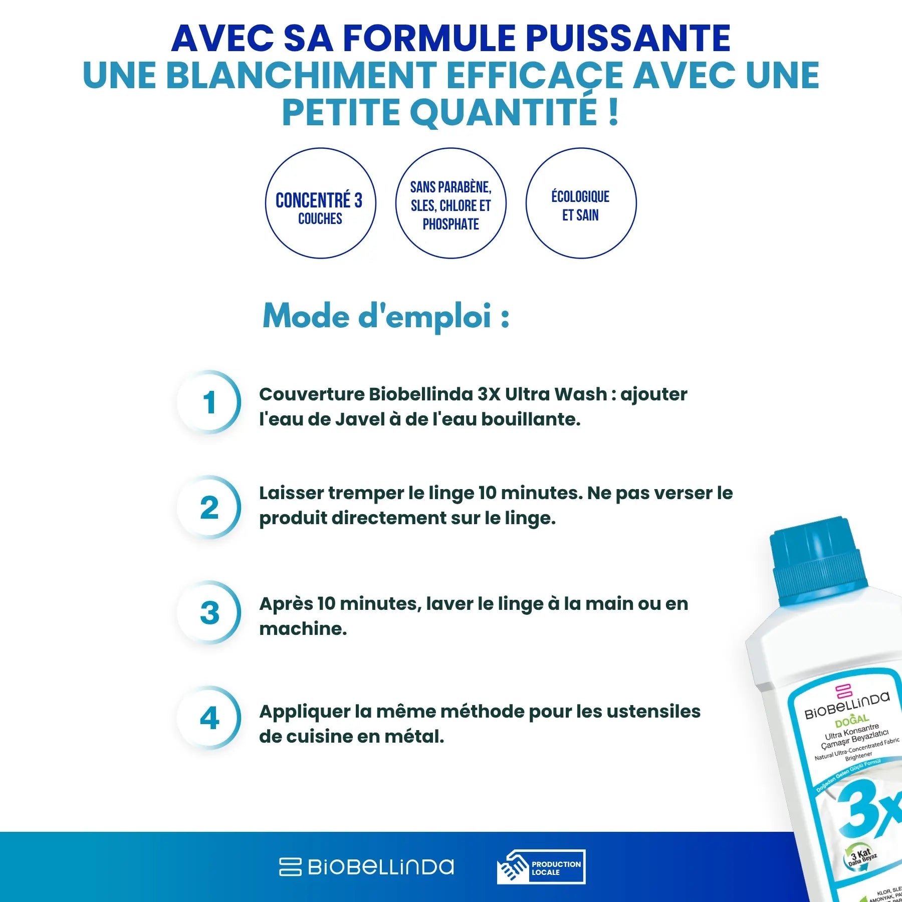 Blanchissant pour linge (Ultra concentré) – BL02