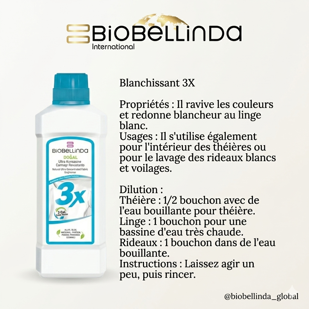 Blanchissant pour linge (Ultra concentré) – BL02